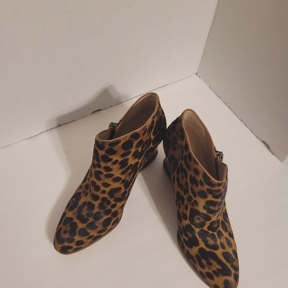 1.State Womens Kaleb Suede Dress Leopard Wedge Ankle Boots Shoes Size 7M NEW - Picture 10 of 13